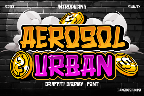Aerosol Urban: A Graffiti Brush Font for Polished Business Branding