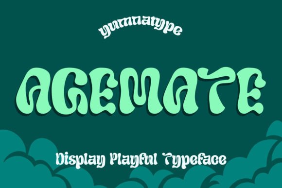 Agemate: A Quirky Display Font for Playful Editorial Designs