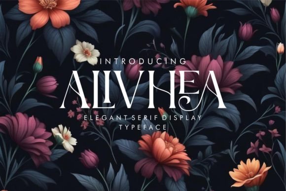 Alivhea Serif Display Font for Elegant Campaign Design
