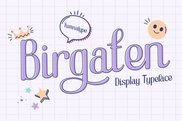 Birgaten Display Font for Handmade Packaging and Printables