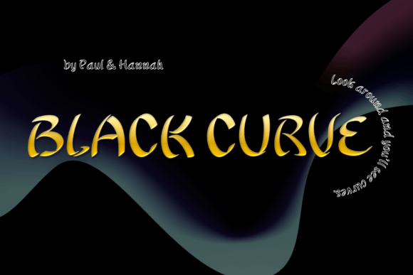 Black Curve Font for Polished Branding and Design