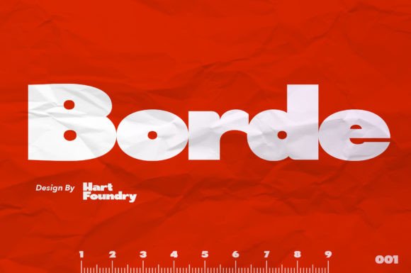 Borde Display Font for Editorial Design and Publication Layouts