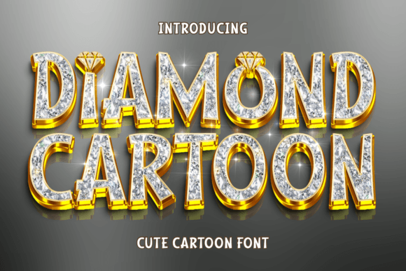 Diamond Cartoon: A Playful Display Font for Small Business Branding