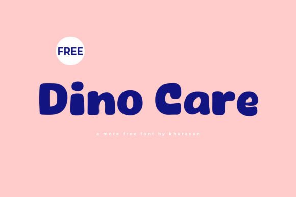 Dino Care Font for Handmade Products and Creative Designs
