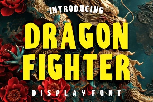 Dragon Fighter Display Font for Small Business Branding