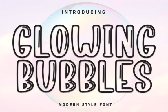 Glowing Bubbles: A Modern Display Font for Playful Web Design