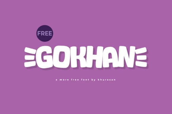 Gokhan Display Font: Cute Modern Typeface for Web Designers