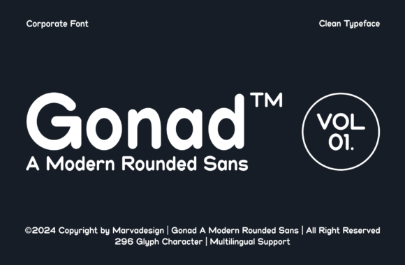 Gonad Display Font for Handmade Labels and Shop Branding