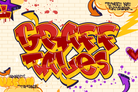 Graff Tales: A Bold Display Font for Street-Inspired Branding