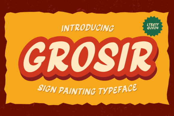 Grosir Font Review: Vintage Display Type for Campaigns