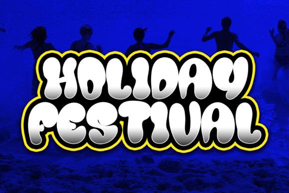 Holiday Festival: A Playful Display Font for Joyful Branding Projects