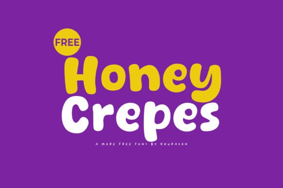 Honey Crepes: A Cute Display Font for Creative Small Shops