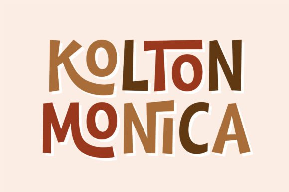 Kolton Monica: A Playful Display Font for Children's Editorial Design
