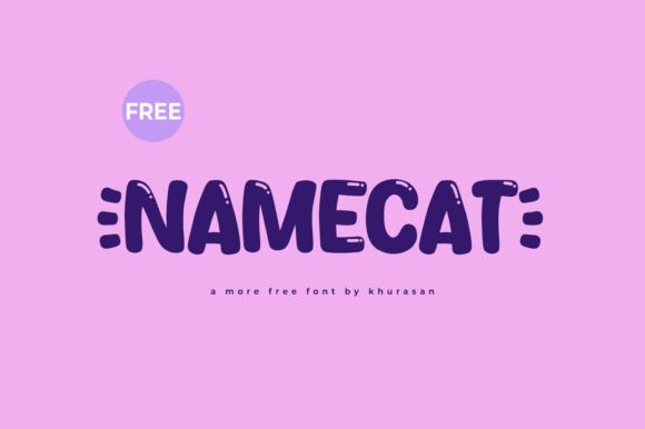 Namecat Font for Handmade Product Labels and Branding