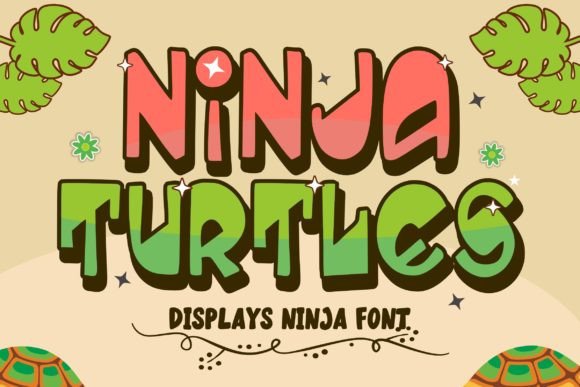 Ninja Turtles Display Font for Creative Campaign Design