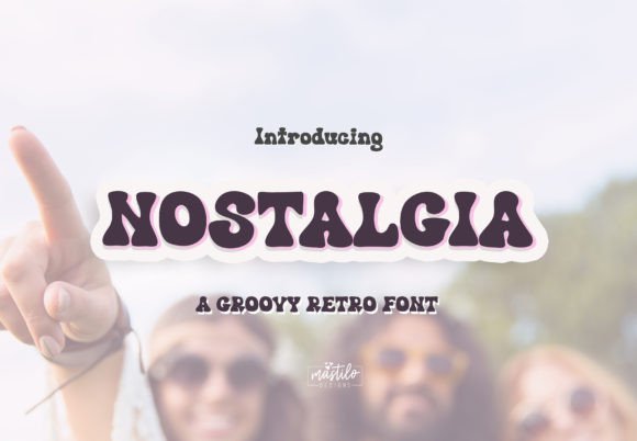 Nostalgia Display Font for Editorial Design and Brand Storytelling