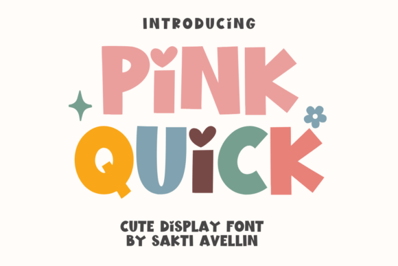 Pink Quick Font for Playful Website Headers and Digital Branding