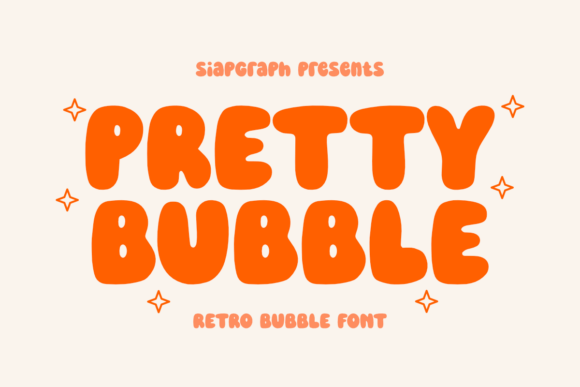 Pretty Bubble Display Font for Playful Branding