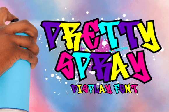Pretty Spray Font: A Display Typeface for Crafters and Makers
