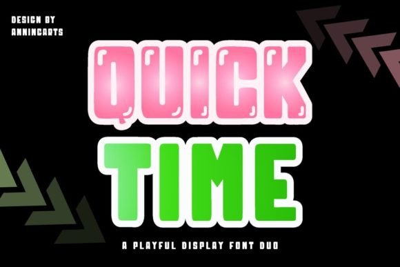 Quick Time Font: A Playful Duo for Crafting and Selling