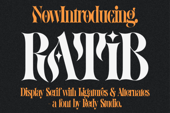 Ratib Display Font: A Vintage Serif for Polished Branding