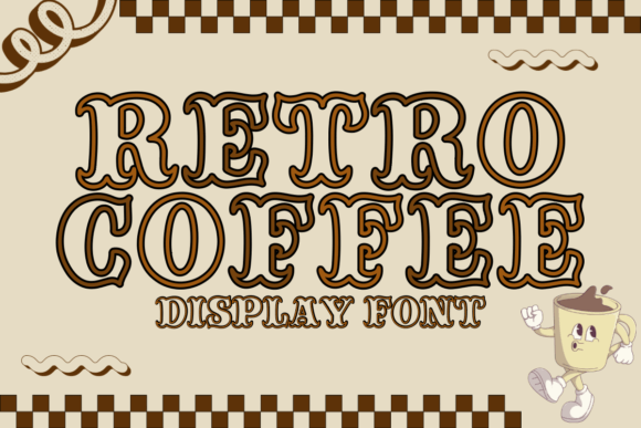 Retro Coffee: A Display Font for Handmade Makers and Small Shops