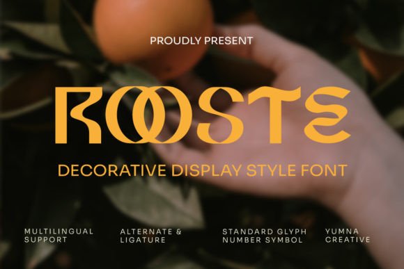Rooste Display Font Review for Elegant Branding and Design Projects
