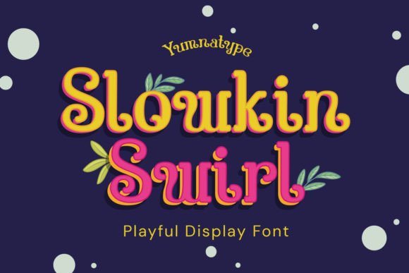 Slowkin Swirl for Playful Blog Headers and Editorial Designs