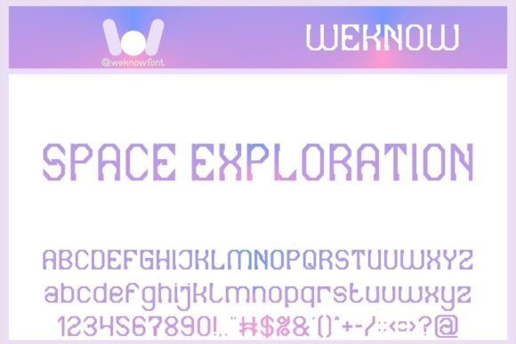 Space Exploration Font for Modern Web Design and Digital Branding