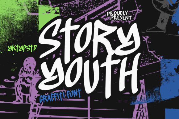 Storyyouth: A Graffiti-Inspired Display Font for High-Impact Apparel and Branding