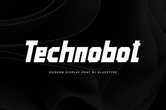 Technobot: A Bold Futuristic Display Font for Modern Design