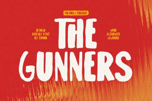 The Gunners Display Font for Bold Brand Projects