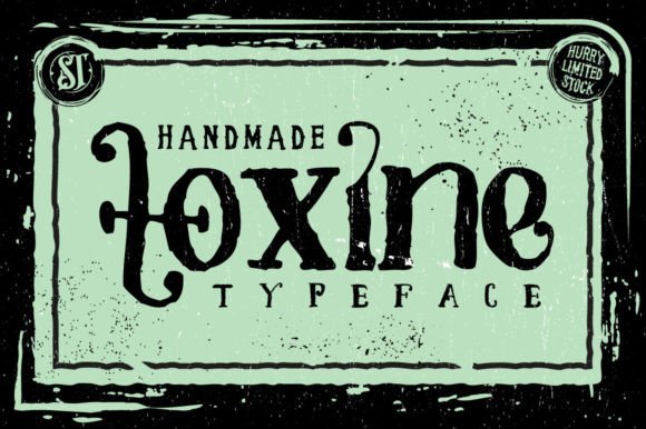 Toxine Display Font for Real Branding Work