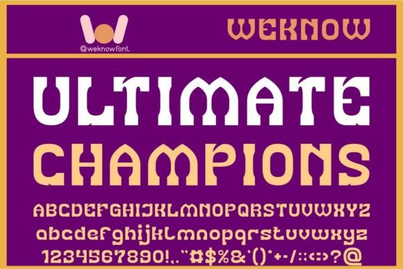 Ultimate Champions Display Font for Distinctive Small Business Branding